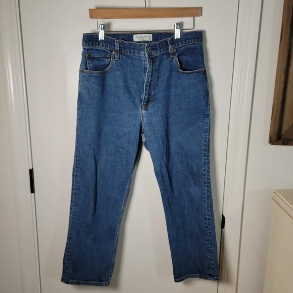 Abercrombie & Fitch Curve Love The Ankle Straight Ultra High Rise | Size 30/10S - Picture 1 of 7
